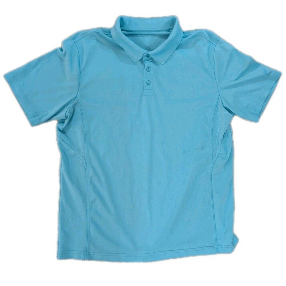 FILA Sport Golf Polo Shirt XL Aqua Turquoise Athletic Fit Performance Mens